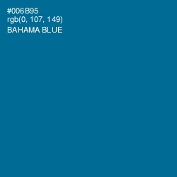 #006B95 - Bahama Blue Color Image